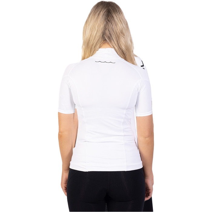 2024 Gul Womens Recore Short Sleeve UV Rashguard RG0330 - White